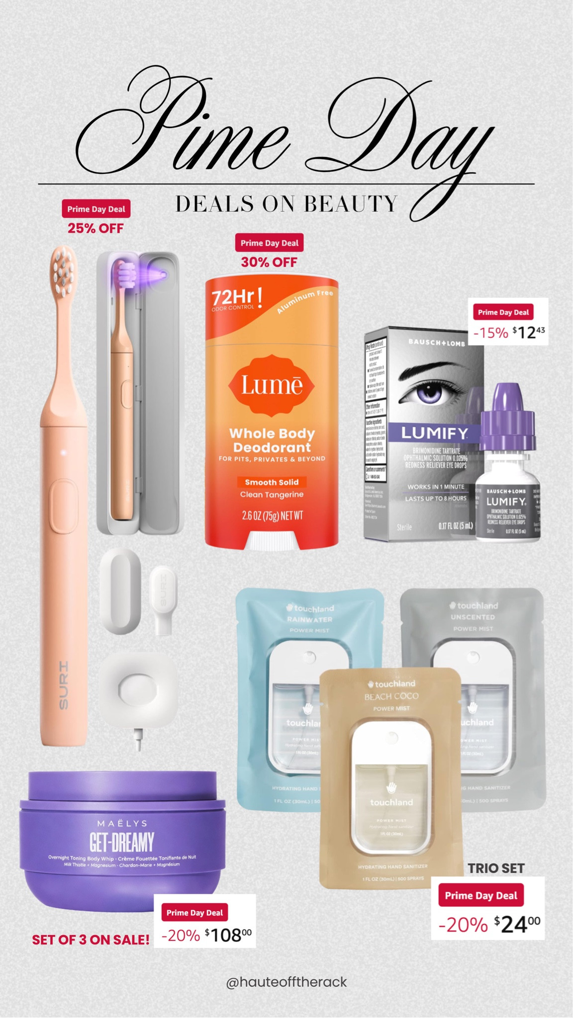 Save on beauty for Amazon prime day!

#amazon #primeday #primedaydeals #amazonprimeday #beauty #viralbeauty #touchland #getdreamy #suritoothbrush

#LTKHome #LTKBeauty #LTKSaleAlert