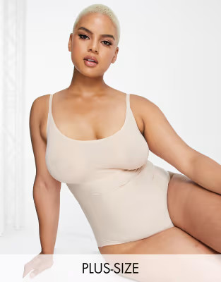 Spanx Curve Thinstincts smoothing cami bodysuit in beige | ASOS (Global)