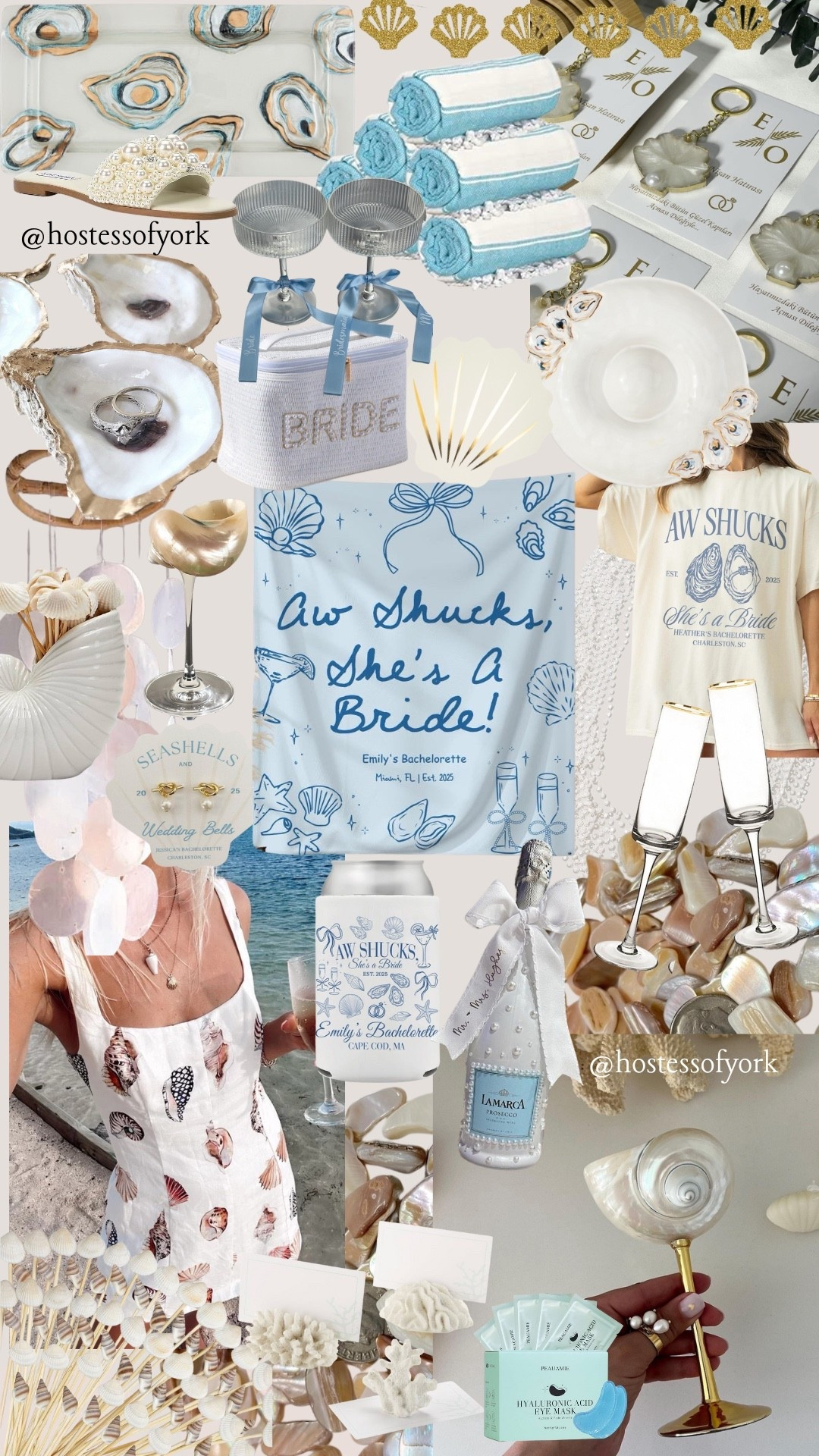 Aww shucks she’s a bride bachelorette party theme! 🦪 Perfect for the coastal bride! 
#bridalshower #bride #coast #beach #bachelorette #unique #classy #pearls #coastal #shells #ideas #parties #hosting #decor

#LTKWedding #LTKParties