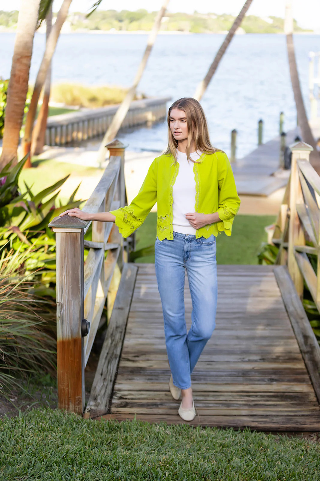 Diana Jacket - Pear | Julia Amory