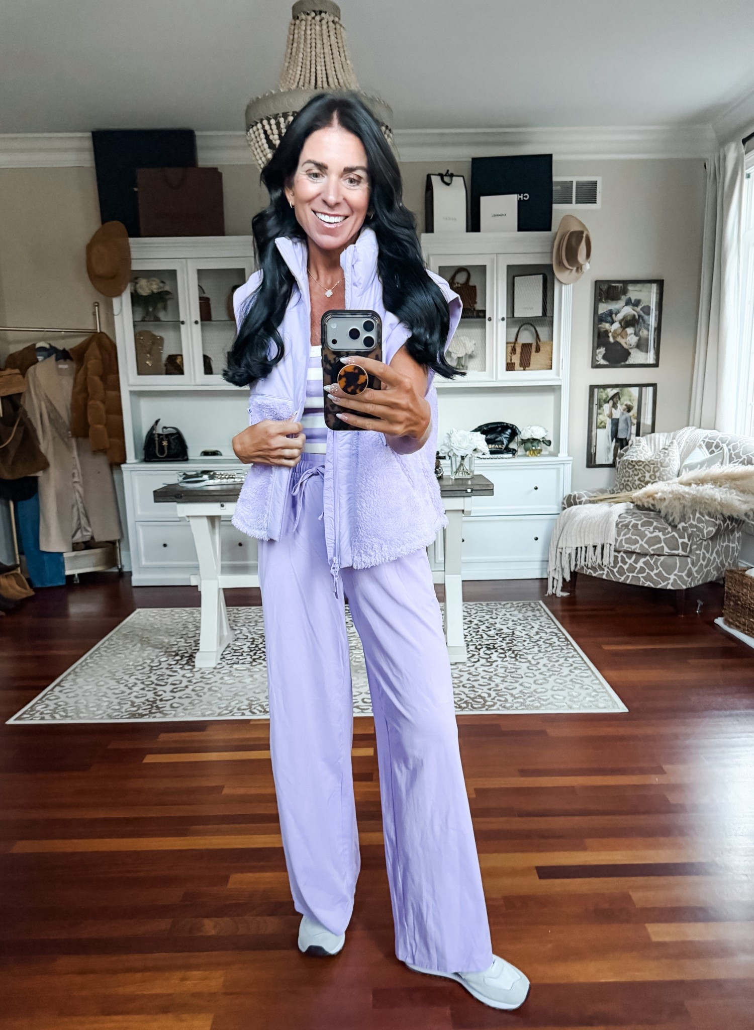 This lavender color is perfect for spring! Love these lounge pants and tank together 

#LTKfitnessgoals #LTKFindsUnder50 #LTKActive