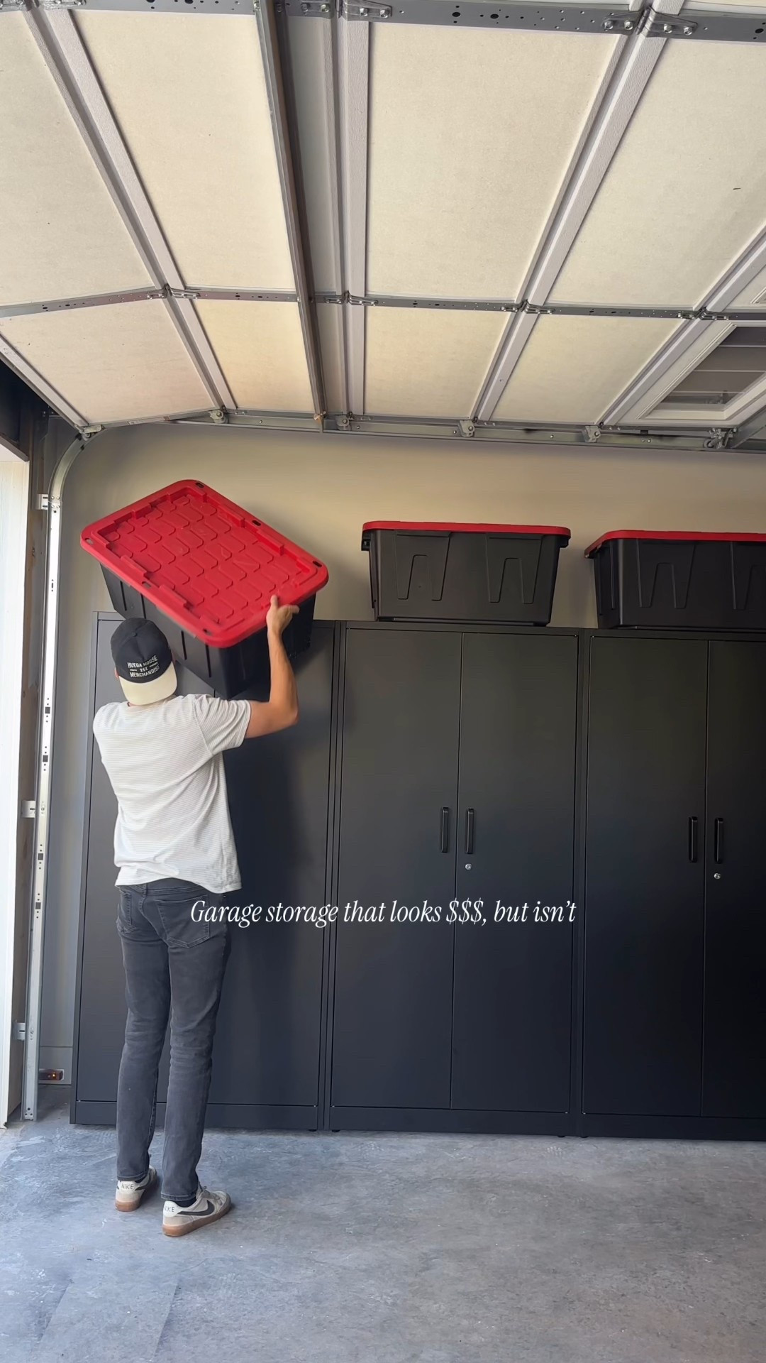 Shoutout to @sarahellenrandall for sharing these affordable garage storage cabinets from amazon!!! They look so sleek and the extra storage has been a total game-changer!

#LTKHome