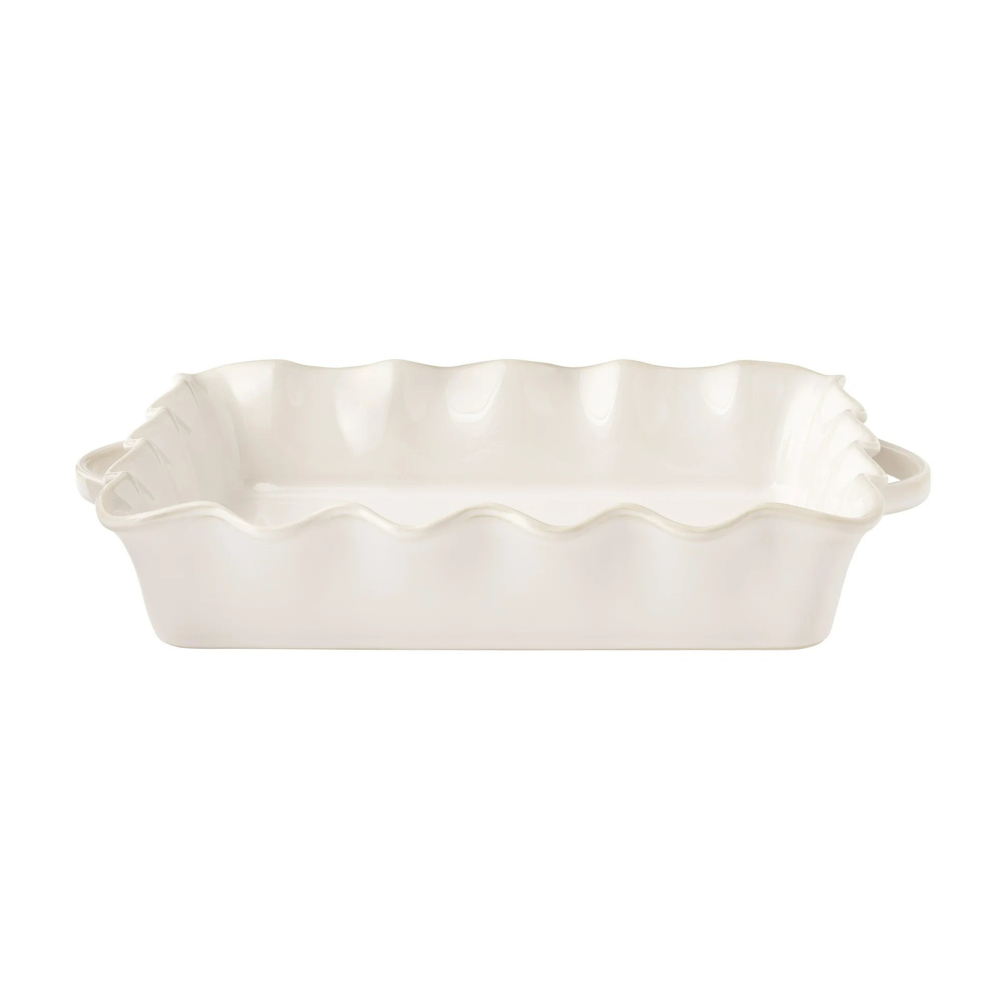 The Pioneer Woman Colette 9"x13" Stoneware Ruffled-Edge Casserole Baking Dish, Linen | Walmart (US)