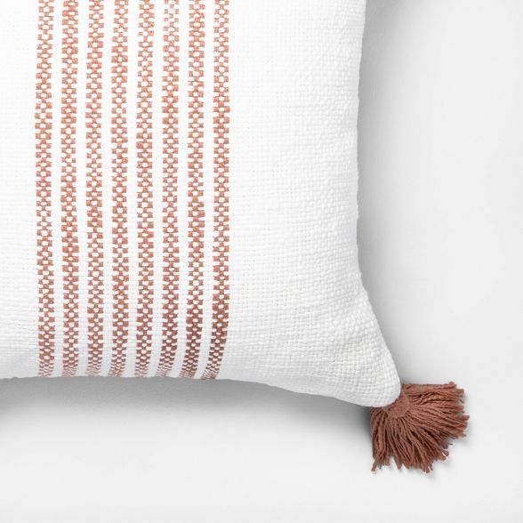 18x18 Center Stripes Throw Pillow - Hearth & Hand™ with Magnolia | Target