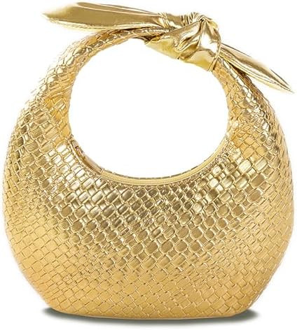 BVEOGMRO Bow Clutch Purses for Women Summer Woven Handbags Hobo Evening Bag | Amazon (US)