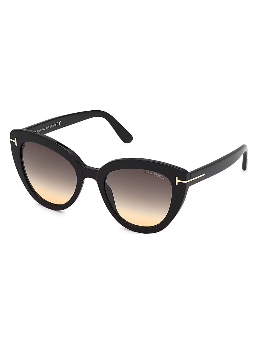 Women's 53MM Cat Eye Sunglasses - Black | Saks Fifth Avenue