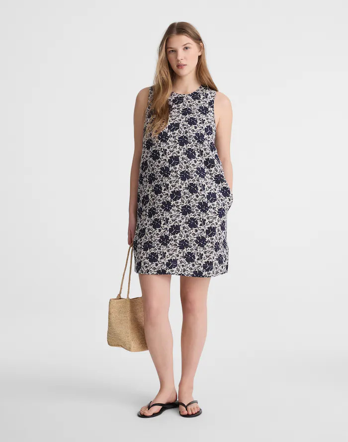 Mini Shift Dress in 100% Linen | Madewell