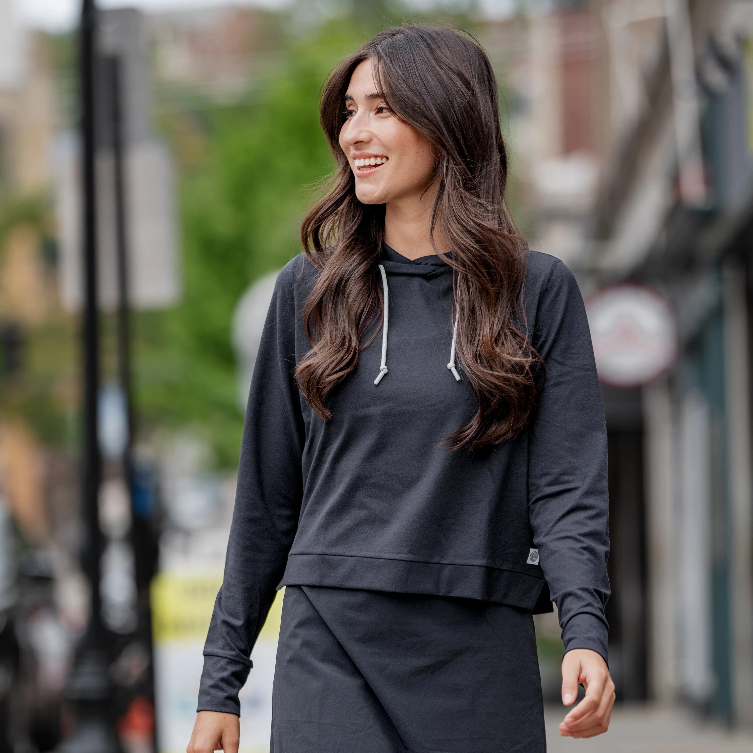 Tempo Performance Hoodie - Midnight Black | Rhoback | RHOBACK