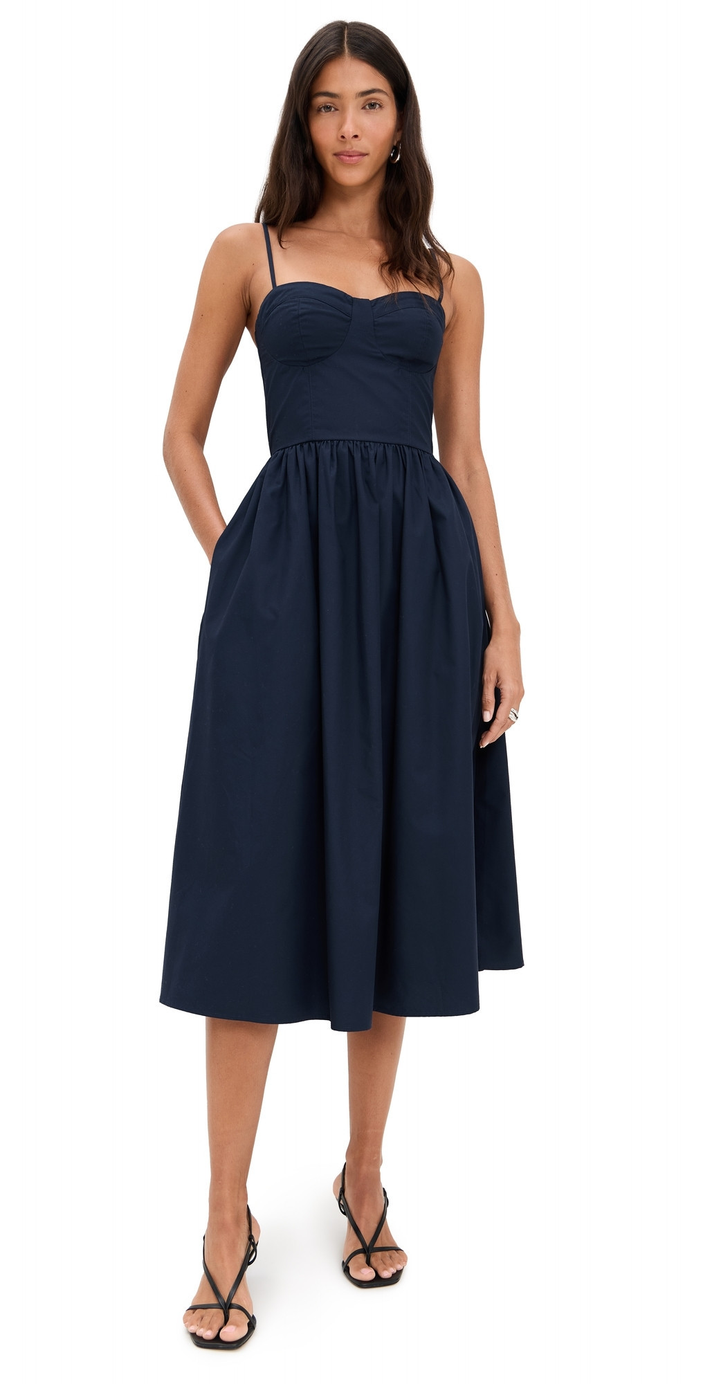 LE BOP Paige Bustier Dress Navy XXL | Shopbop