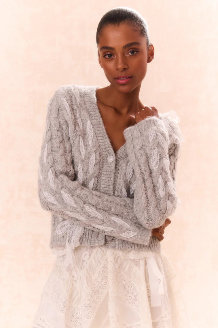 Louella Wool Knit Cardigan | LoveShackFancy