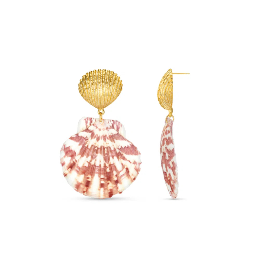 Statement Calico Shell Earrings | Orelia
