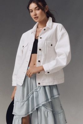 The Weston Denim Boyfriend Jacket by Pilcro | Anthropologie (US)