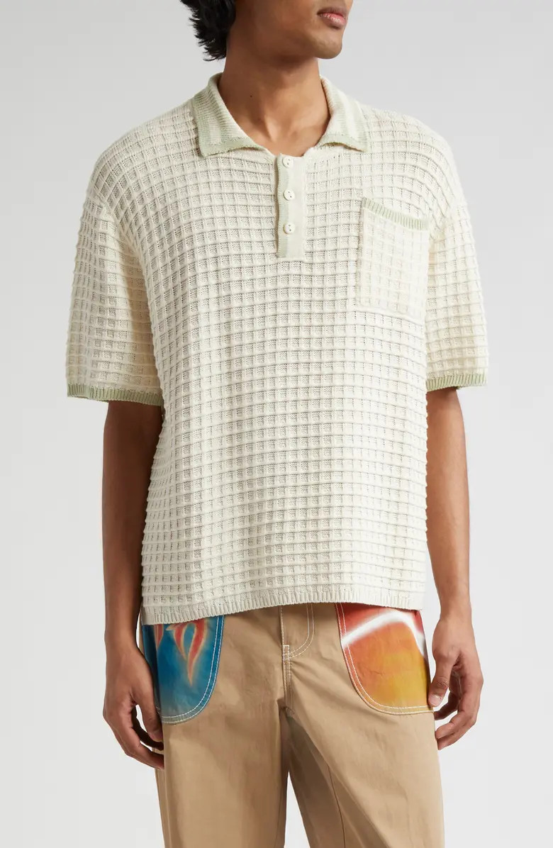 Scally Waffle Knit Polo Sweater | Nordstrom