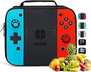 Insulated Lunch Box for Boys Girls, Game Lunch Bag for School Work Office Travel Picnic Hiking Be... | Amazon (US)