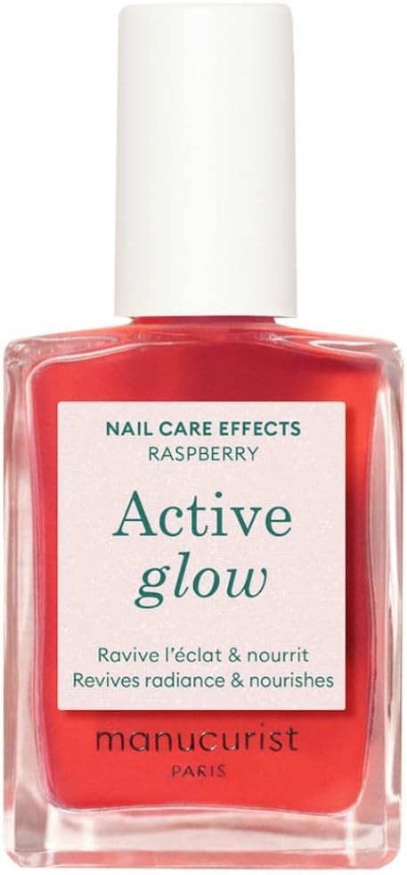Manucurist Active Glow™ Raspberry Colour-Care Hybrid Nail Polish - Vegan & Made in France Ultra... | Amazon (UK)