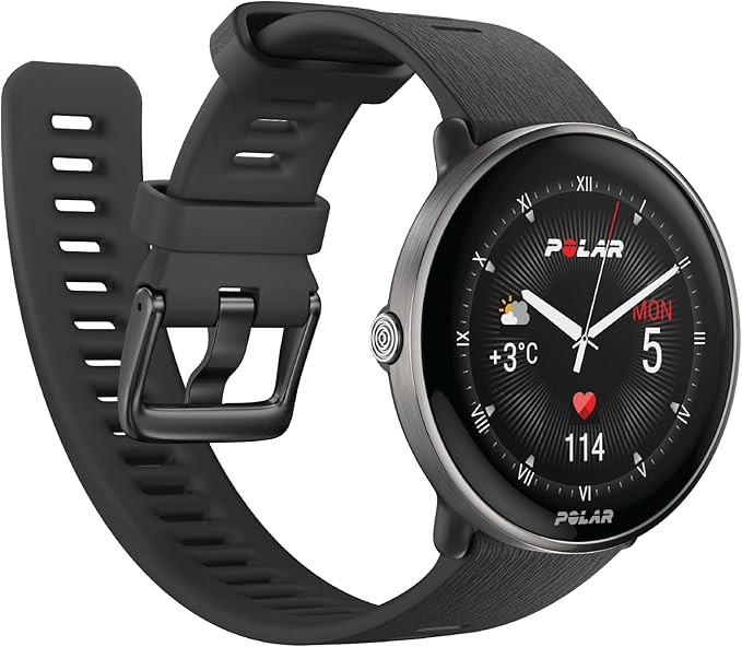 Polar Ignite 3 Series Titanium Fitness Tracking Smartwatch with AMOLED Display, GPS, Heart Rate M... | Amazon (US)