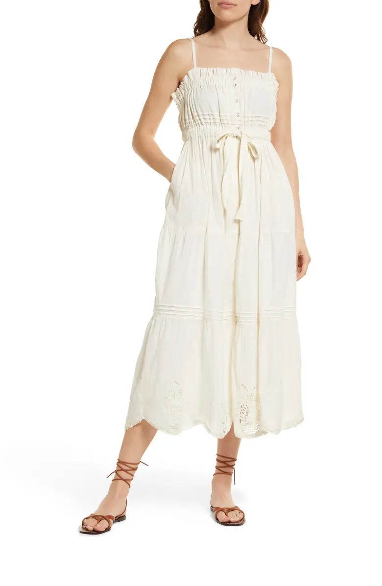 Cleobella Isabel Organic Cotton Eyelet Ankle Dress | Nordstrom | Nordstrom