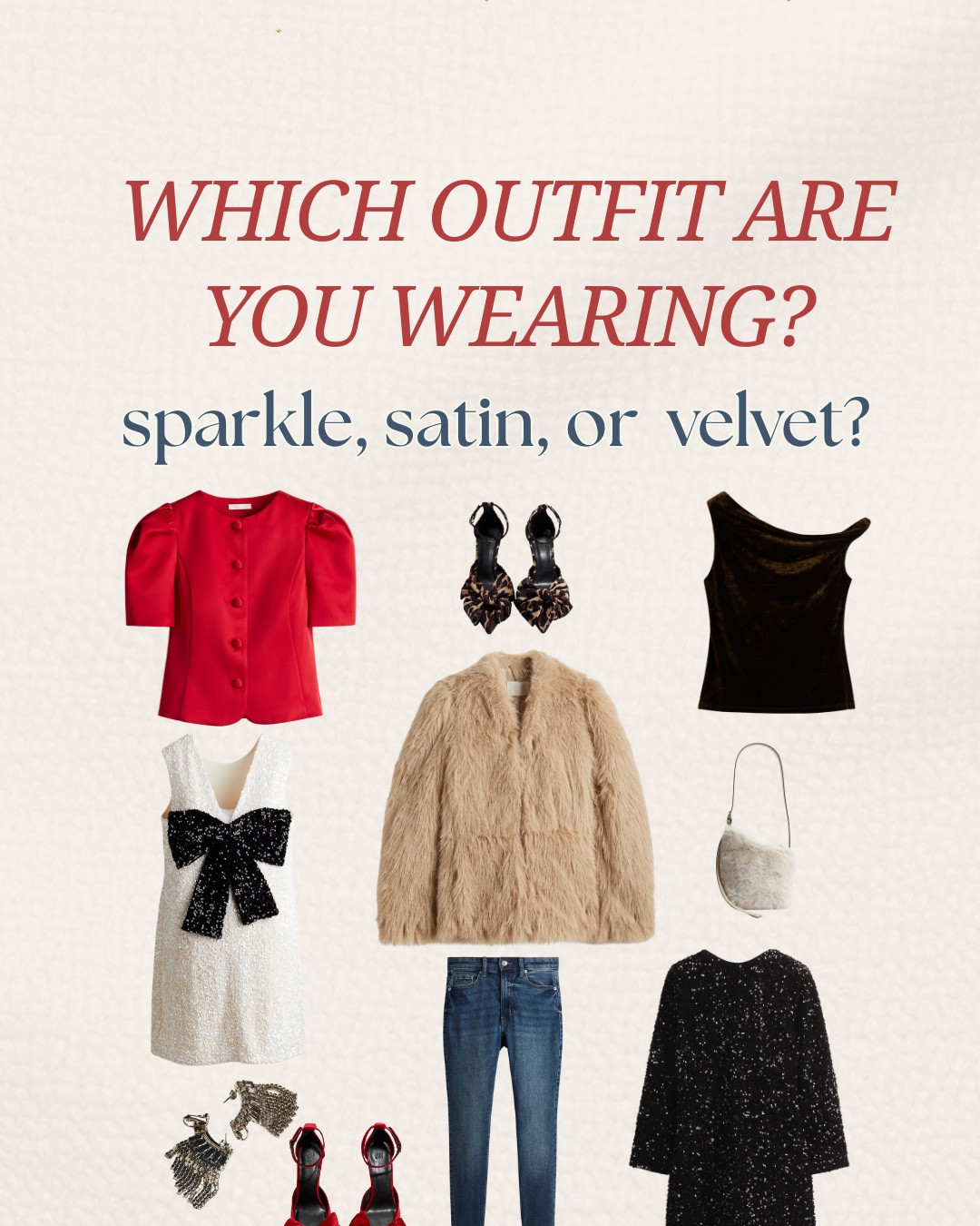 Four ways to dress up this season ✨ From cozy dinners to holiday parties 🎄

All outfits are from @H&M 🤍

Tap to shop your favorite looks. 

 #LTKHoliday #LTKSeasonal #LTKOver40