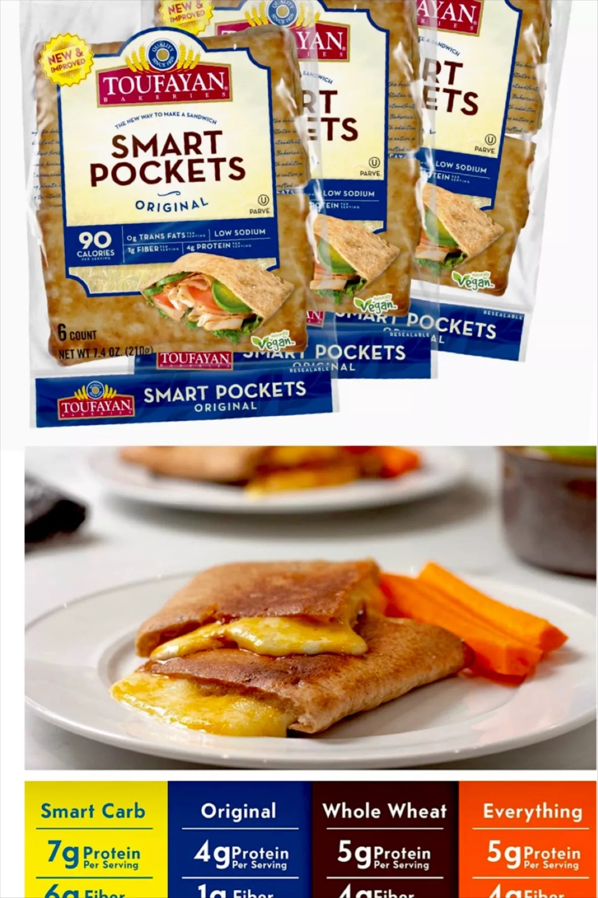 Smart Pockets – Original – Toufayan Bakeries
