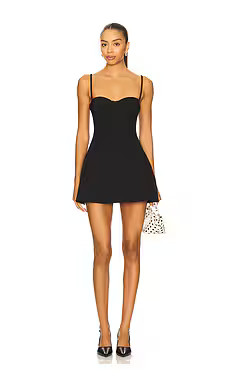 MAJORELLE Devon Mini Dress in Black from Revolve.com | Revolve Clothing (Global)