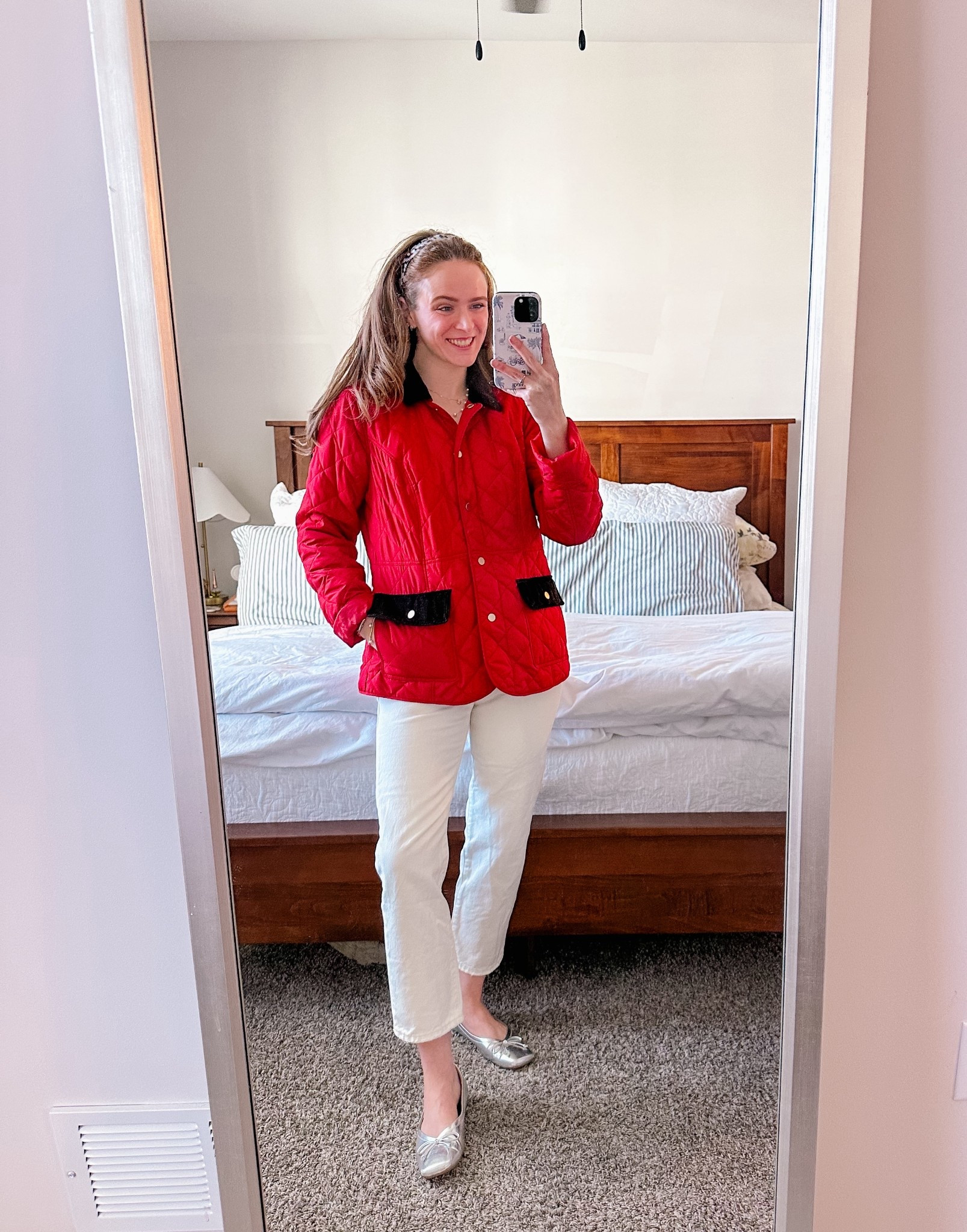Who says a quilted jacket can’t be the whole outfit!? I love this red one I found at Macy’s a few years ago, the color is so festive! 

#LTKootd #LTKSeasonal
