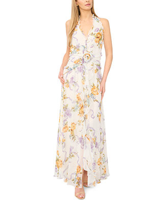 Parker Women's Sleeveless Ruffle Front Maxi Dress - Macy's | Macy's