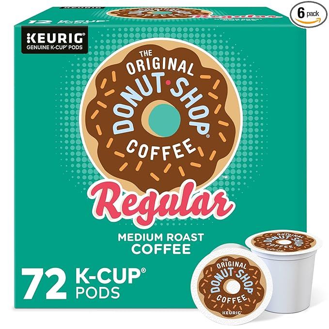 The Original Donut Shop Keurig Single-Serve K-Cup Pods, Regular Medium Roast Coffee, 72 Count | Amazon (US)