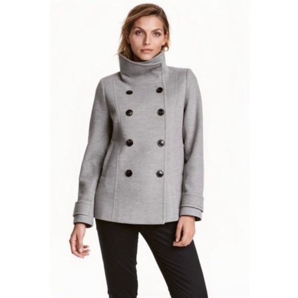 H&M Women’s double-breasted peacoat. | Poshmark