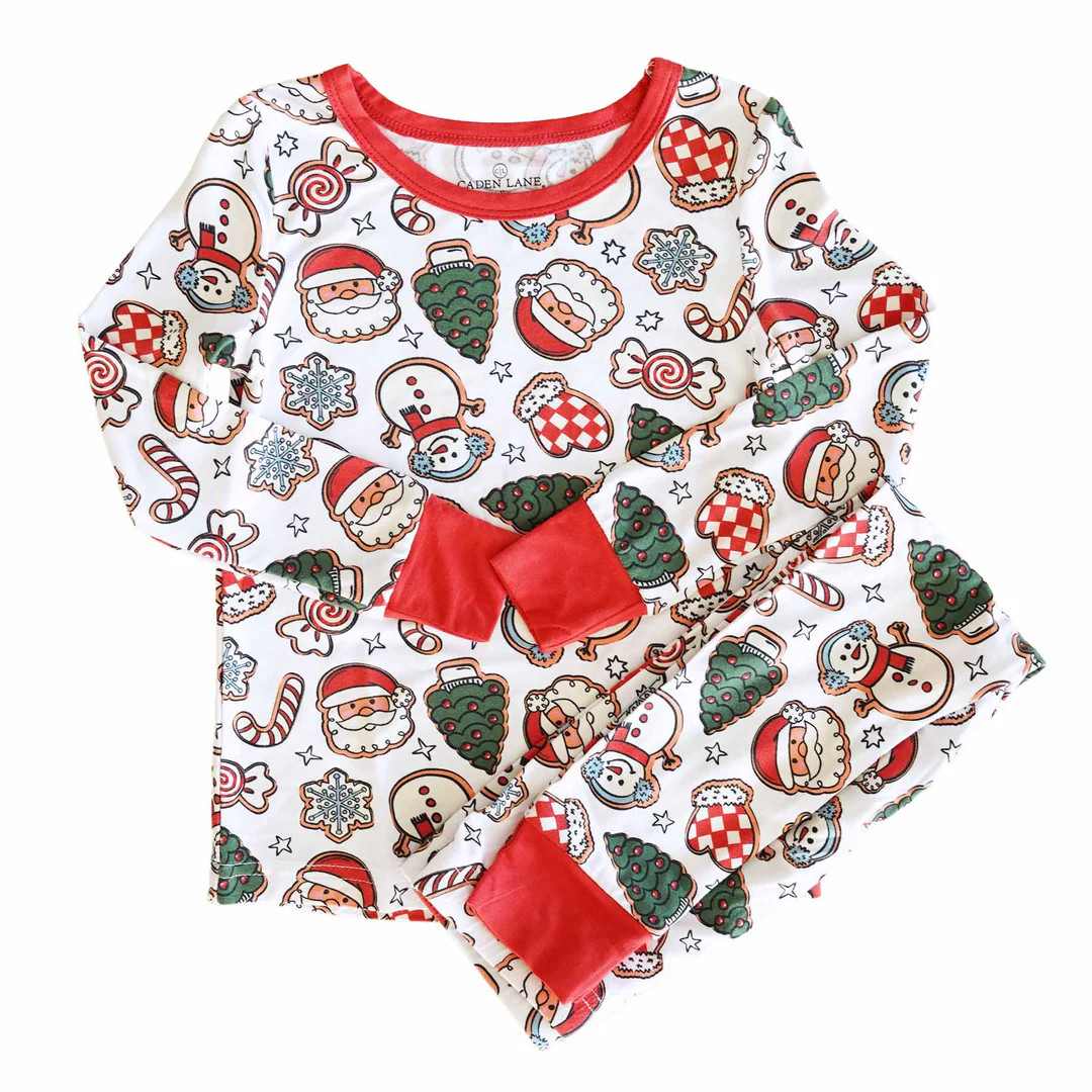 Santa's Cookies Two Piece Pajama Set* | Caden Lane