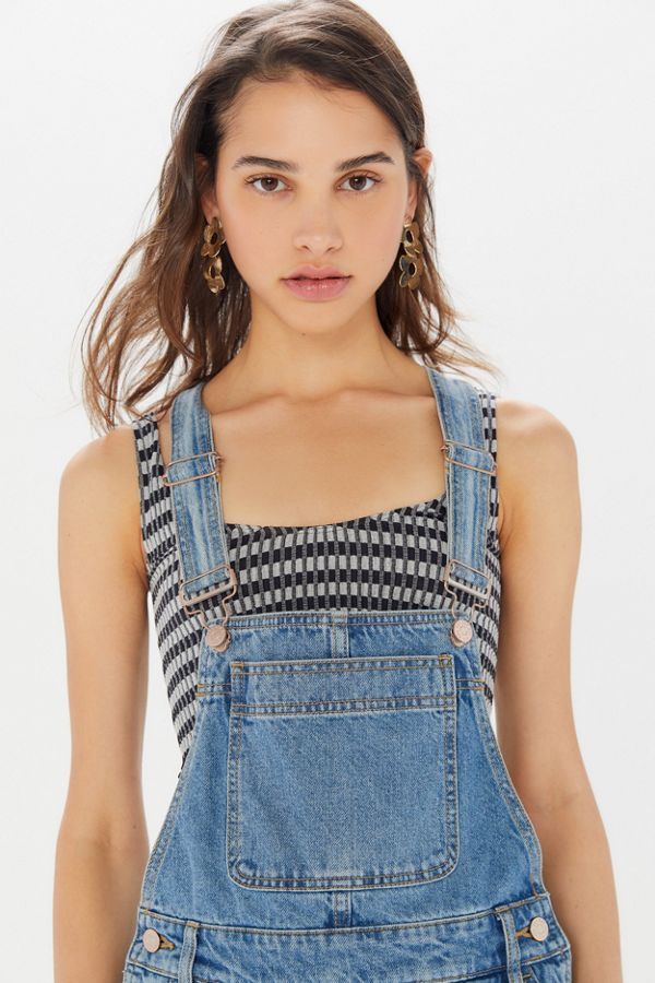 BDG Leila Denim Shortall Overall – Light Blue | Urban Outfitters (US and RoW)