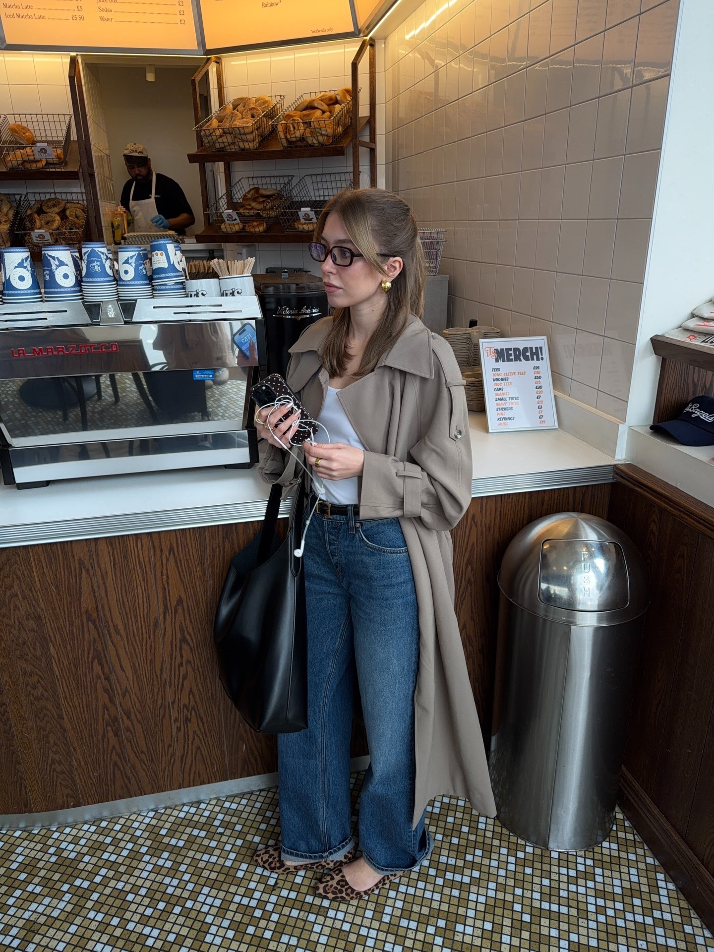 Bagel dates wearing @oakandfort 🥯

#LTKjeans #LTKspring #LTKstyletip
