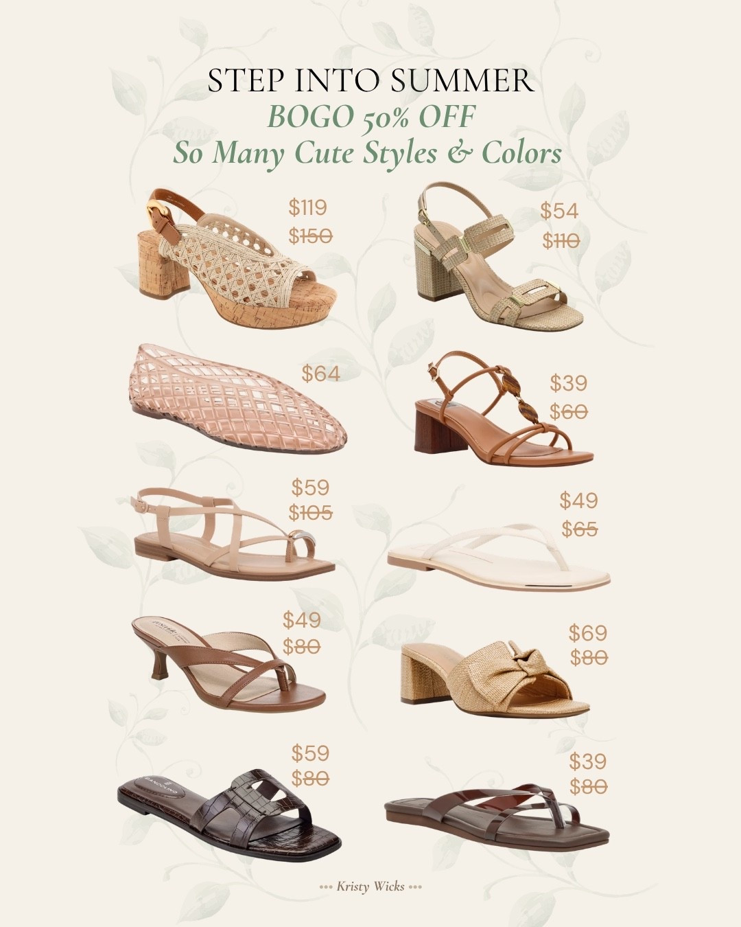 Step Into Summer! 
BOGO 50% Off! 👏
So many cute styles and colors! 👡

#LTKTravel #LTKSaleAlert #LTKMothersDay