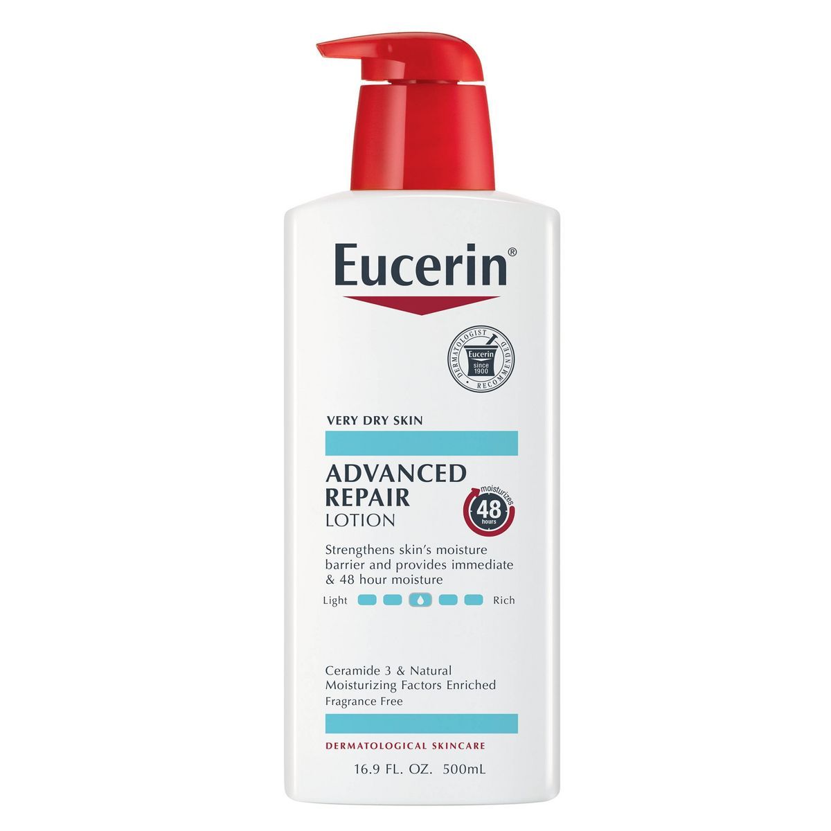 Eucerin Advanced Repair Unscented Body Lotion for Dry Skin - 16.9 fl oz | Target