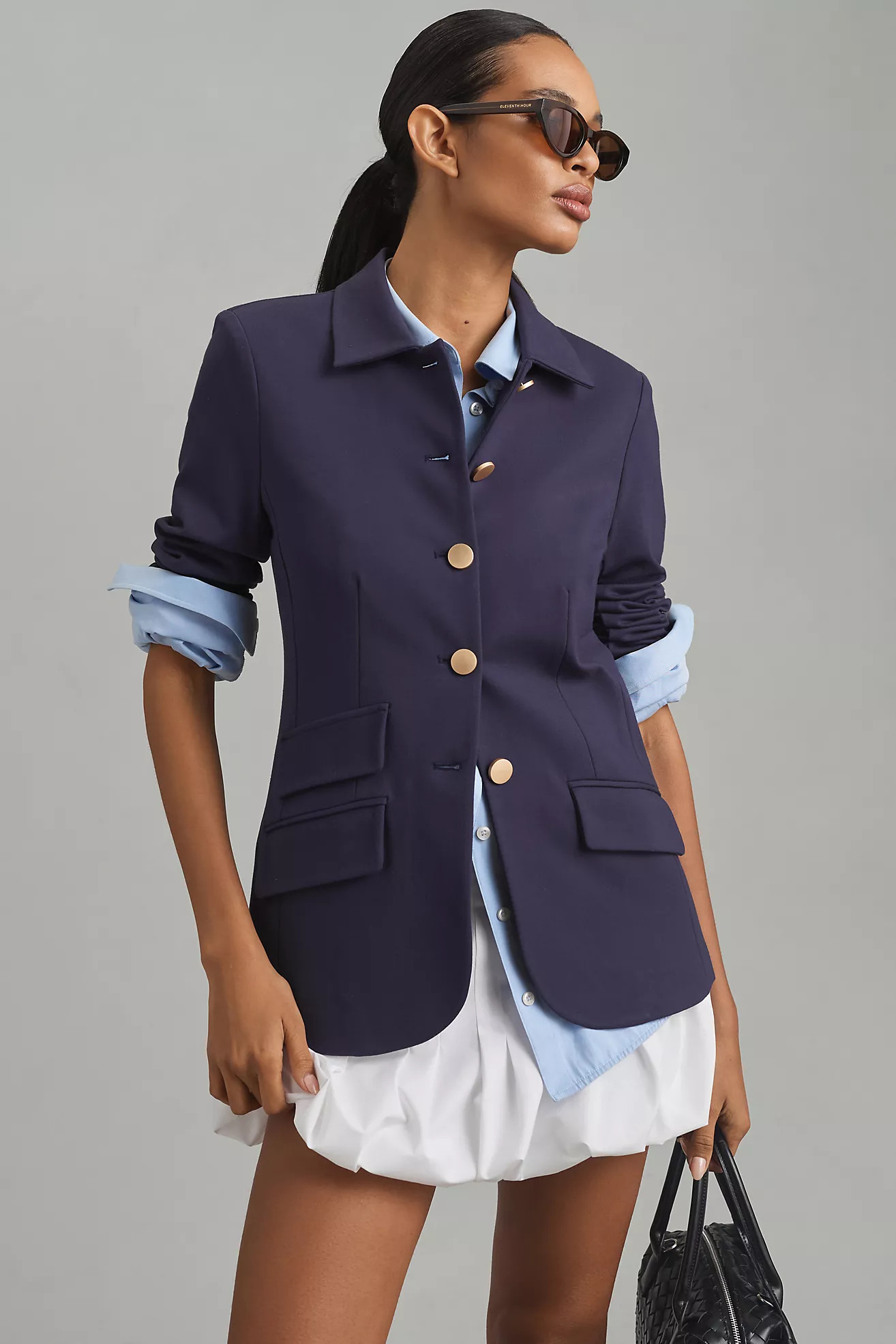 DOLAN Ponte Military Blazer | Anthropologie (US)