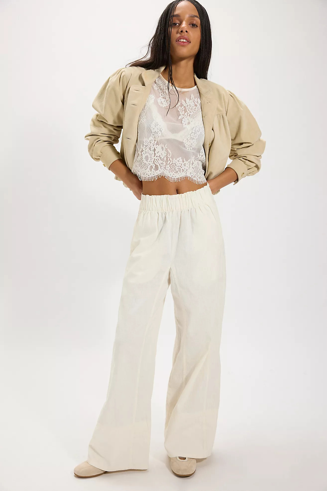 Day's End Linen Pull-On Pants | Free People (Global - UK&FR Excluded)