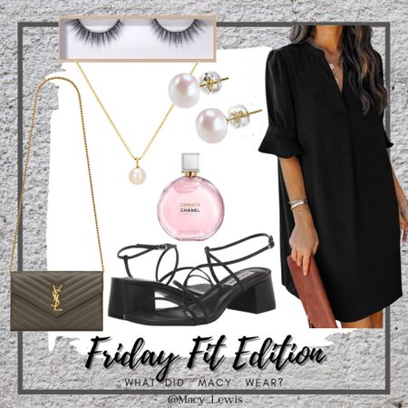 Shop: Friday Fit by Macy- this little casual black dress ensemble is perfect for the office, church, dinner dates, or a queso and margarita night with your best girls. I decided to throw my fav false lashes on this week's edition! I would say all of these pieces fall under "investment pieces", however the shoes fall a little more in line with the current trend in their design.
Girls Night Out Look
Date Night Look
Dinner Date Outfit
Casual Date Outfit
Investment Pieces
Vacation Outfit
Travel Outfit
Spring Outfit
Maternity Dress (size up one)


#LTKstyletip #LTKworkwear #LTKfindsunder50