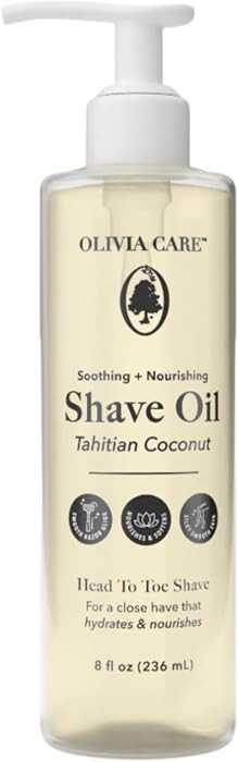 Tahitian Coconut Shave Oil, Moisturizing Razor Glide Oil for Smooth Close Shave, Hydrating Pre-Sh... | Amazon (US)
