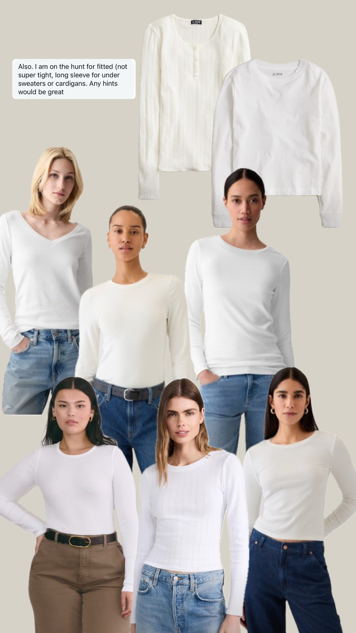 Long sleeve tees 🤍

#LTKSeasonal #LTKFindsUnder100 #LTKStyleTip