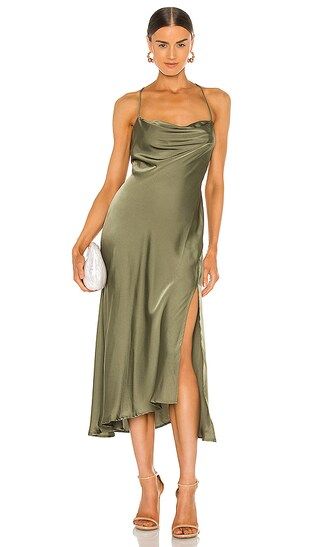Gaia Dress in Sage Green Dress Midi Dress Dresses Fall Wedding Guest Dress For Wedding Party Dress  | Revolve Clothing (Global)
