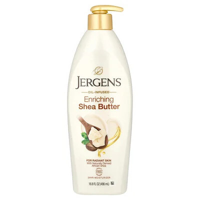 Jergens, Enriching Shea Butter Moisturizer, 16.8 fl oz (496 ml) | iHerb