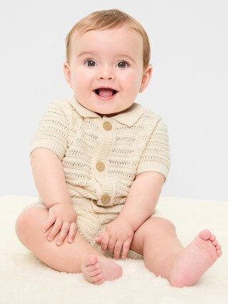 Crochet Sweater-Knit Shirt and Shorts Set for Baby | Old Navy (CA)