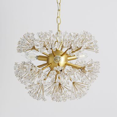 Monique Lhuillier Crystal Flowers Chandelier | Pottery Barn Teen | Pottery Barn Teen
