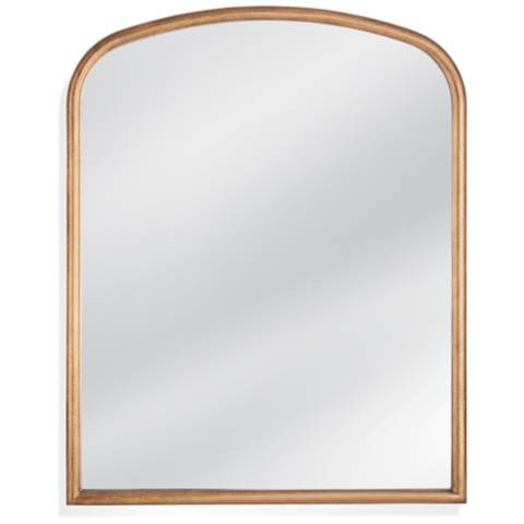 Monroe Gold 40" x 50" Arched Crown Oversized Wall Mirror - #2922H | Lamps Plus | Lamps Plus