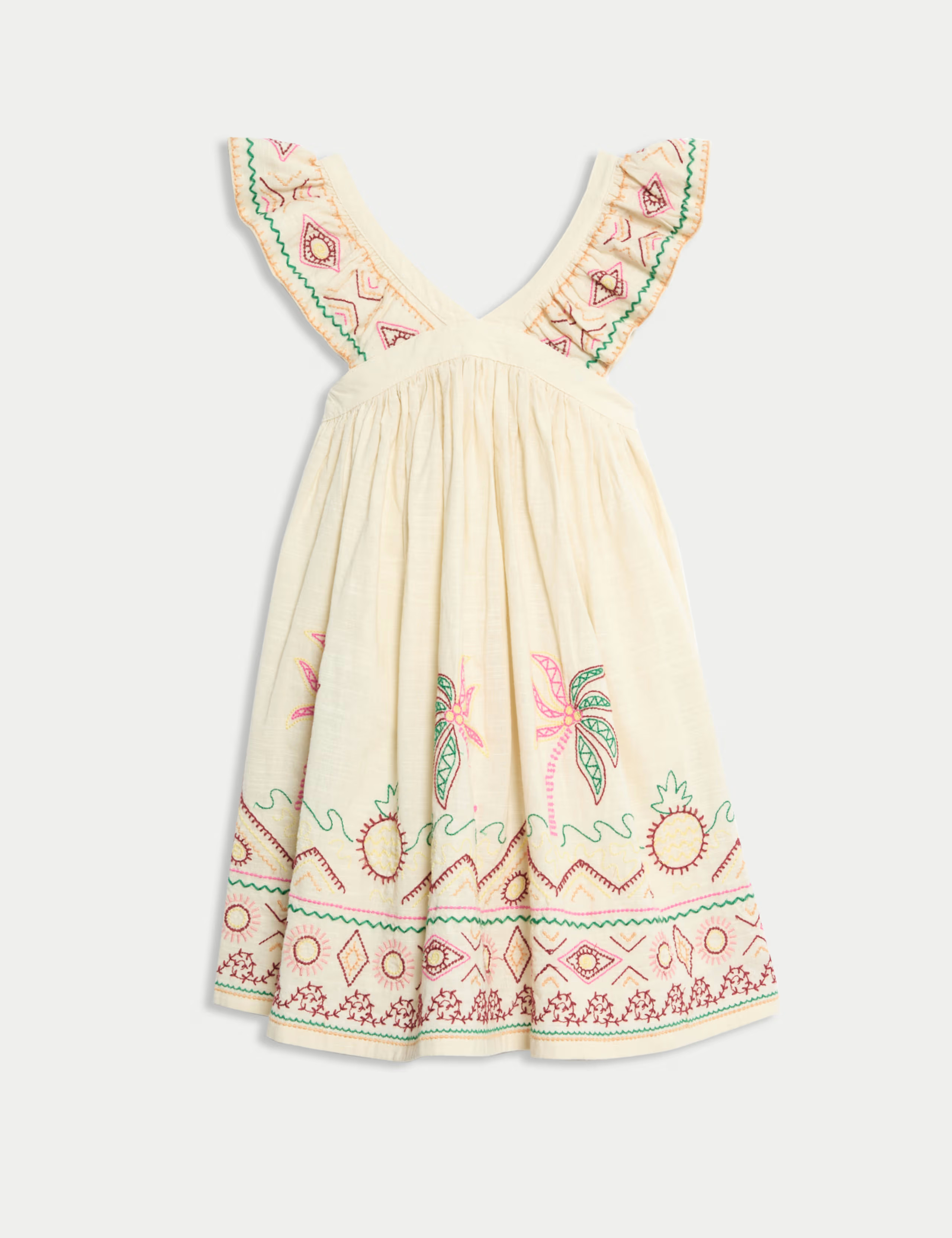 Pure Cotton Embroidered Dress (2-16 Yrs) | Marks & Spencer (UK)