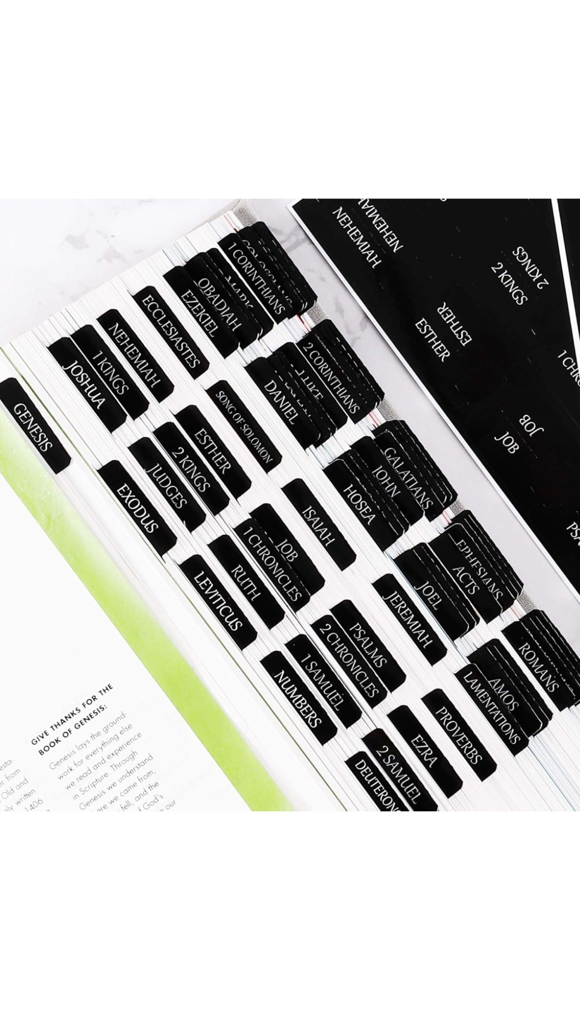 Amazon find : Laminated Bible Tabs, Large Print Stickers, Easy to Read and Apply Bible Tabs for Women and Man (Luxury Black)


#LTKHome #LTKSpringSale