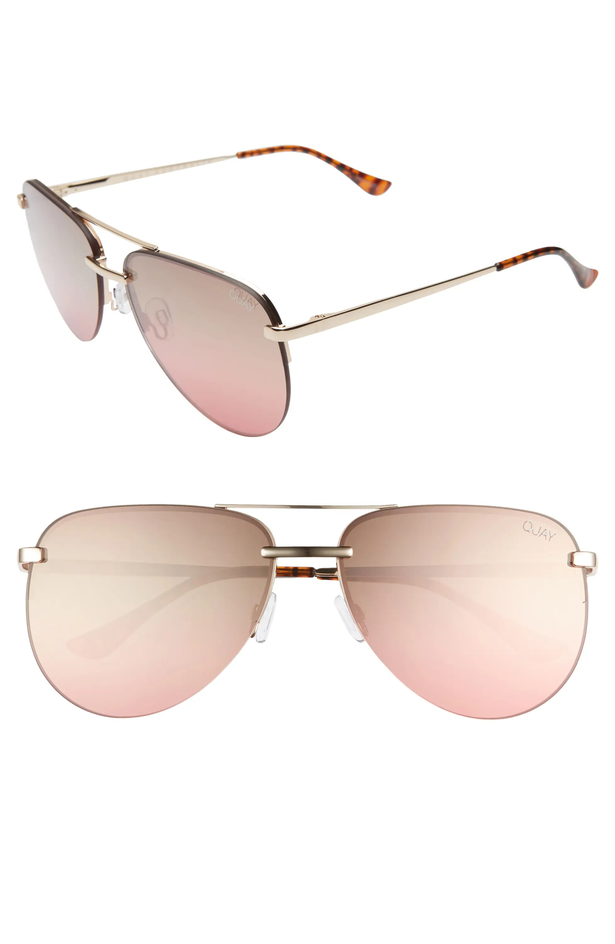 x JLO The Playa 56mm Aviator Sunglasses | Nordstrom