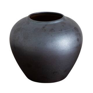7in. Black Round Urn Vase By Nearly Natural | 7" x 7" x 7" | Michaels® | Michaels Stores
