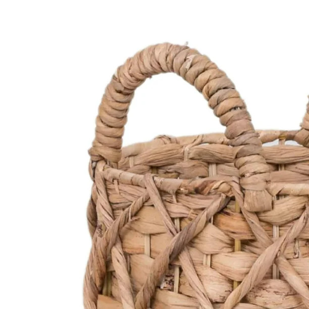 Better Homes & Gardens Claire 11 in Round Natural Water Hyacinth Indoor Basket Planter | Walmart (US)
