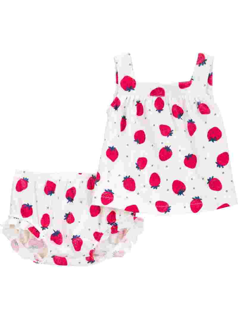 Carter's Child of Mine Baby Girl Patriotic Outfit Set, 2-Piece, Sizes Newborn-12 Months | Walmart (US)