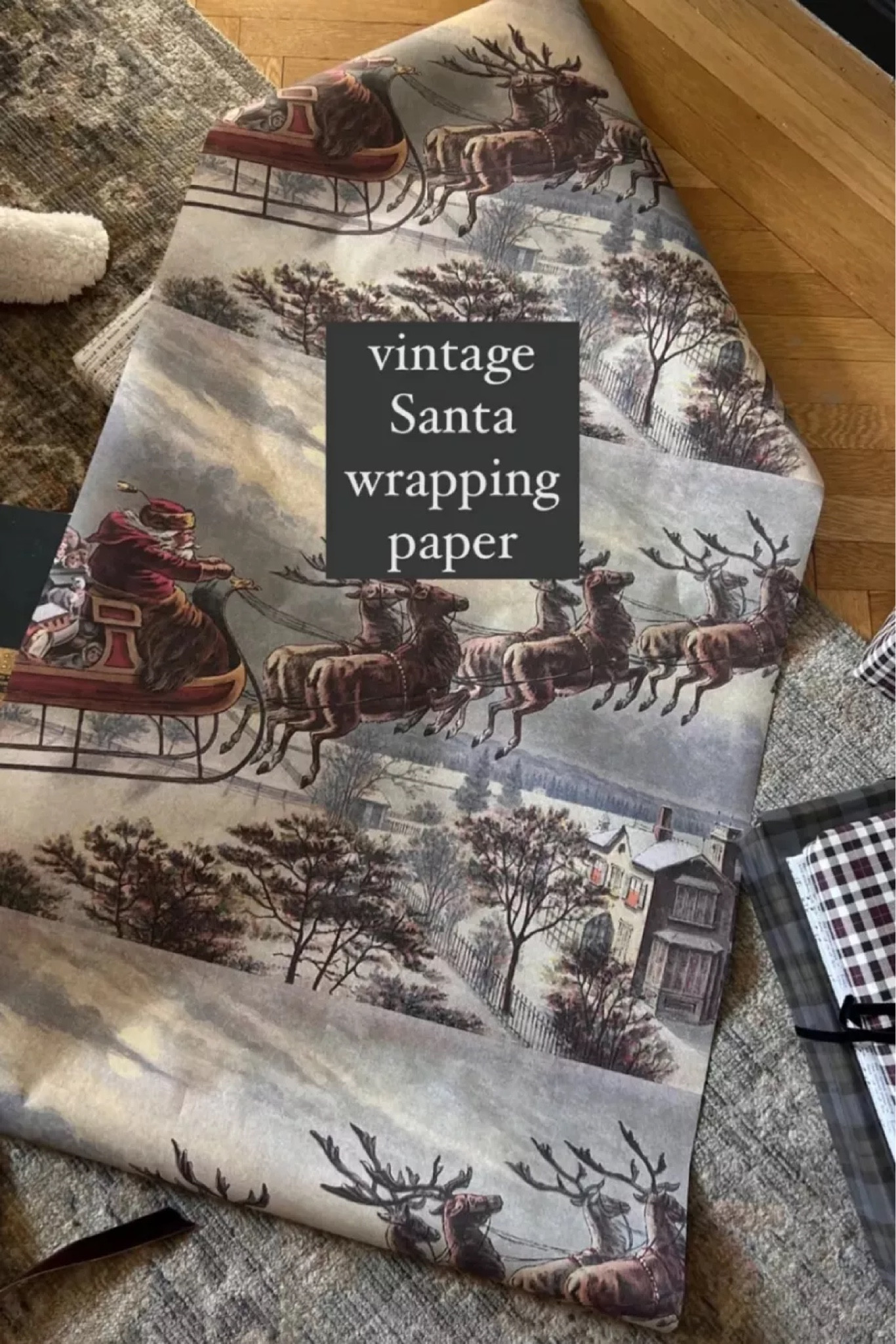Nostalgic Christmas wrapping paper🌲 

#LTKHoliday #LTKfindsunder50